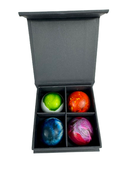 Chocolates Molded Bonbons Box 4 Pieces Clement Niel - Chocolatier