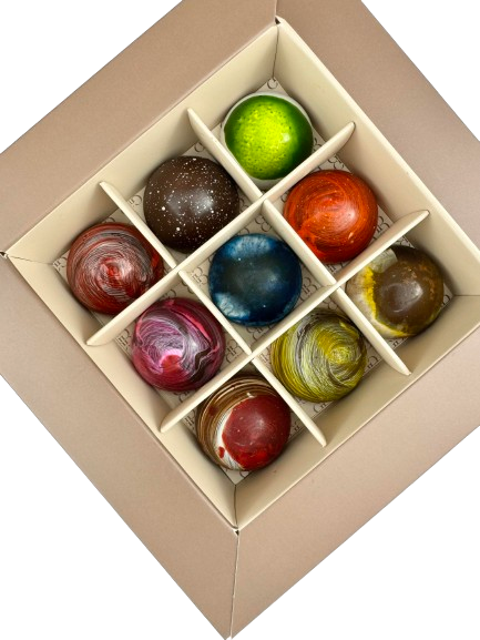 Chocolates Molded Bonbons Box 9 Pieces